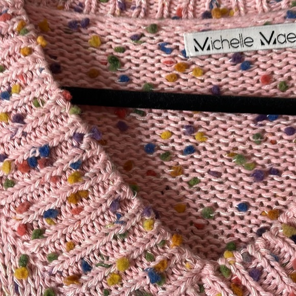 EUC Michelle Mae pink confetti sweater - Picture 3 of 3